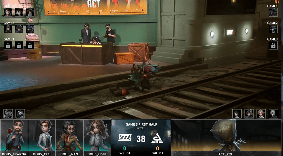 第五人格IVL:DOU5_mhxm帅气拿下四抓,助力队伍获得比赛胜利!