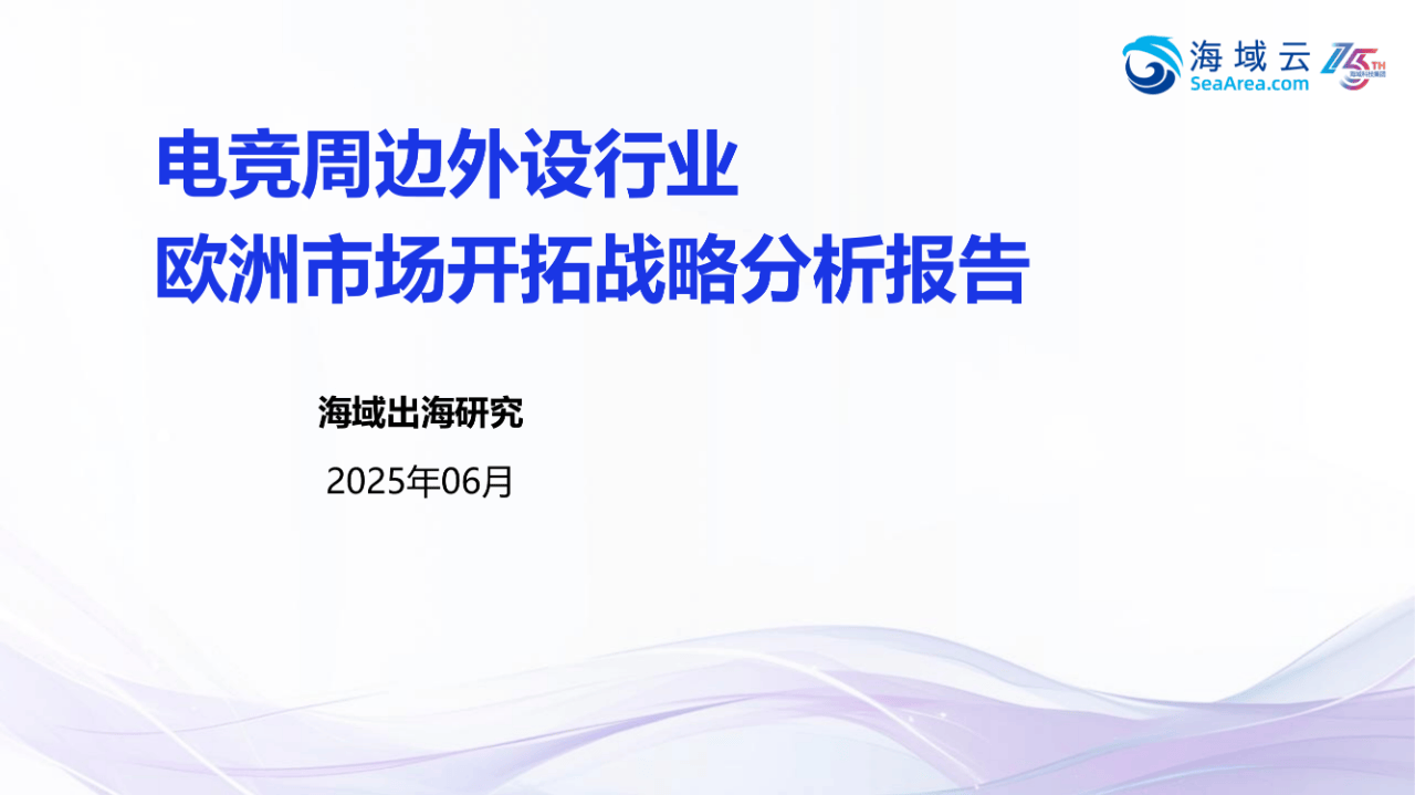 45页|2025年电竞周边外设行业欧洲市场开拓战略分析报告